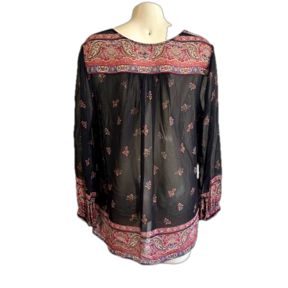 JOIE HAYA 100% silk thin blouse SMALL ( run big ) - Picture 3 of 10